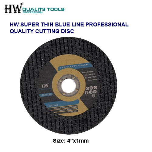 4 Inch 1mm Disc Blue Line